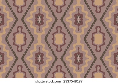Ikat Damask Embroidery Background. Ikat Pattern Geometric Ethnic Oriental Pattern traditional.aztec Style Abstract Vector illustration.design for Texture,fabric,clothing,wrapping,sarong.