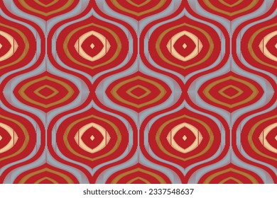 Antecedentes del bordado de Ikat Damask. Patrones Ikat Patrones Geométricos Étnicos Orientales Patrón tradicional.Estilo azteca Abstract Ilustración vectorial.diseño para textura, tela, ropa, envoltura, sarong.