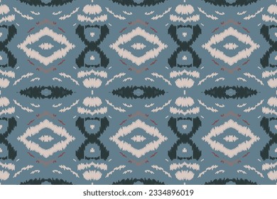 Ikat Damask Embroidery Background. Ikat Print Geometric Ethnic Oriental Pattern Traditional. Ikat Aztec Style Abstract Design for Print Texture,fabric,saree,sari,carpet.