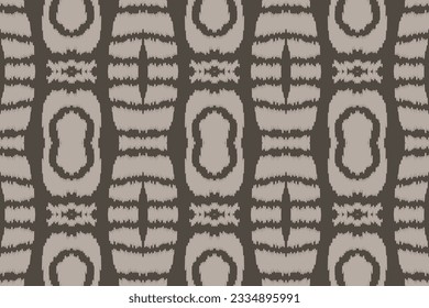 Antecedentes del bordado de Ikat Damask. Patrón oriental geométrico de textura Ikat tradicional. Estilo azteca Abstract Ilustración vectorial.diseño para textura, tela, ropa, envoltura, sarong.