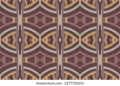 Ikat Damask Embroidery Background. Ikat Texture Geometric Ethnic Oriental Pattern traditional.aztec Style Abstract Vector illustration.design for Texture,fabric,clothing,wrapping,sarong.