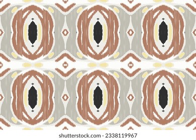 Antecedentes del bordado de Ikat Damask. Patrón oriental geométrico del triángulo de Ikat tradicional. Diseño abstracto de estilo azteca Ikat para textura impresa, tela, sari, alfombra.
