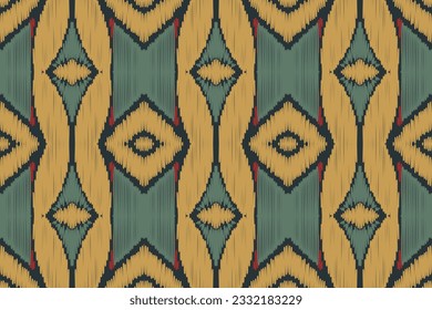 Ikat Damask Paisley Embroidery Background. Ikat Texture Geometric Ethnic Oriental Pattern Traditional. Ikat Aztec Style Abstract Design for Print Texture,fabric,saree,sari,carpet.