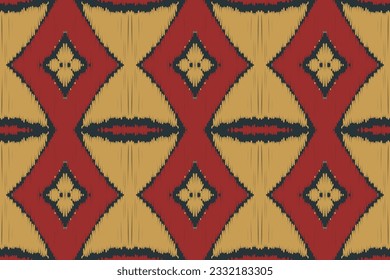 Ikat Damask Paisley Embroidery Background. Ikat Fabric Geometric Ethnic Oriental Pattern Traditional. Ikat Aztec Style Abstract Design for Print Texture,fabric,saree,sari,carpet.
