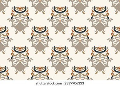 Ikat Damask Paisley Embroidery Background. Ikat Chevron Geometric Ethnic Oriental Pattern Traditional. Ikat Aztec Style Abstract Design for Print Texture,fabric,saree,sari,carpet.