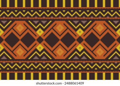 Ikat Damask Paisley Embroidery Background. Ikat Triangle Geometric Ethnic Oriental Pattern Traditional. Ikat Aztec Style Abstract Design for Print Texture,fabric,saree,sari,carpet.
