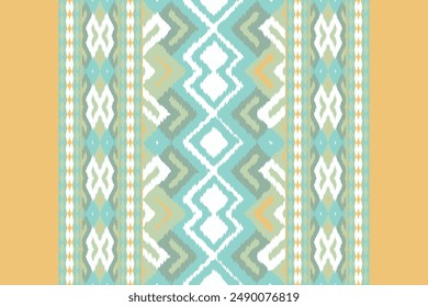 Ikat Damask Paisley Embroidery Background. Ikat Background Geometric Ethnic Oriental Pattern Traditional. Ikat Aztec Style Abstract Design for Print Texture,fabric,saree,sari,carpet.