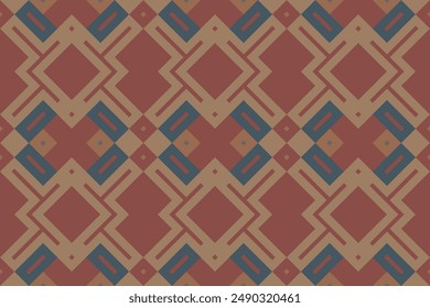 Ikat Damask Paisley Embroidery Background. Ikat Background Geometric Ethnic Oriental Pattern traditional.aztec Style Abstract Vector illustration.designTexture,fabric,clothing,wrapping,sarong.