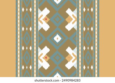 Ikat Damask Paisley Embroidery Background. Ikat Print Geometric Ethnic Oriental Pattern Traditional. Ikat Aztec Style Abstract Design for Print Texture,fabric,saree,sari,carpet.