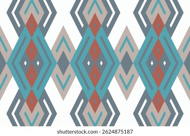 Ikat Damask Paisley Embroidery Background. Ikat Designs Geometric Ethnic Oriental Pattern Traditional. Ikat Aztec Style Abstract Design for Print Texture,fabric,saree,sari,carpet.