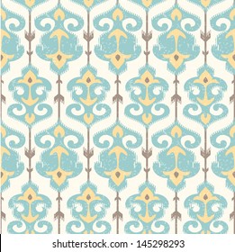 Ikat damask pattern in pastel colors