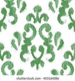 Ikat damask pattern seamless background tile