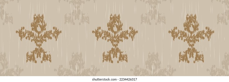 Ikat Damask Scandinavian embroidery, ikat seamless tribal color, Motif Vector Digital textile Asian Design ancient art for Prints Fabric saree Mughal Swaths texture Kurti Kurtis Kurtas