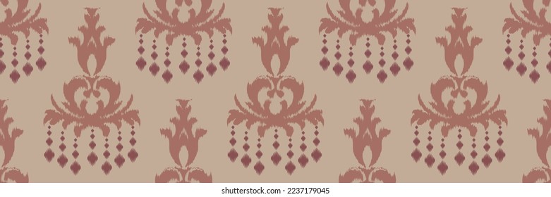 Ikat Damask Scandinavian embroidery, ikat seamless pattern tribal Africa, Asian design Digital textile Asian Design ancient art for Prints Fabric saree Mughal Swaths texture Kurti Kurtis Kurtas