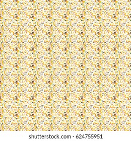 Ikat damask seamless pattern background tile. Vector illustration.