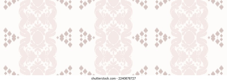 Diseño de Ikat batik textil sin costuras diseño vectorial digital para Print saree Kurti Borneo Símbolos de pincel de borde de tejido swatings algodón