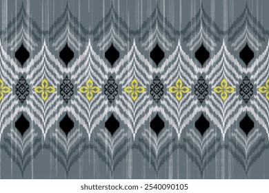 Ikat design ethnic motif African boho,embroidery border,border Indian Aztec fabric elegant Ikat design,Ikat ethnic tribal,abstract design for carpet,rug,clothing,background,print,pillow,blanket