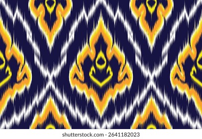 ikat design for ethnic pattern boho seam fabric textile or native geometric and fabric ikat style vector wallpaper motif Illustrator.