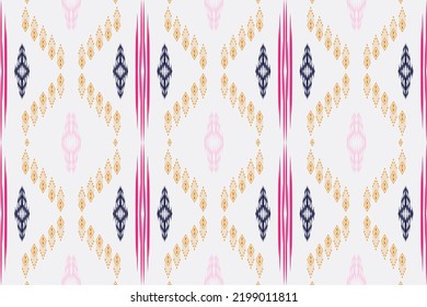 ikat design tribal color Geometric Traditional ethnic oriental design for the background. Folk embroidery, Indian, Scandinavian, Gypsy, Mexican, African rug, wallpaper.