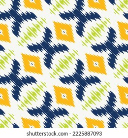 Ikat designs tribal Aztec Seamless Pattern. Ethnic Geometric Batik Ikkat Digital vector textile Design for Prints Fabric saree Mughal brush symbol Swaths texture Kurti Kurtis Kurtas