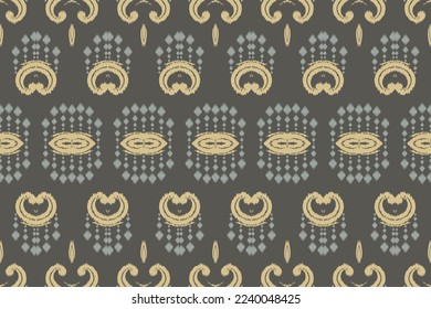 Ikat designs tribal background Seamless Pattern. Ethnic Geometric Batik Ikkat Digital vector textile Design for Prints Fabric saree Mughal brush symbol Swaths texture Kurti Kurtis Kurtas