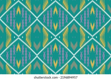 ikat diamond Ethnic design vector background art geometric colorful Ethnic Indian Aztec pattern floral tribal design simple modern traditional hand drawn border