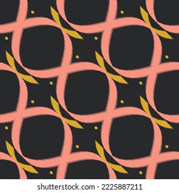 Ikat diamond tribal art Seamless Pattern. Ethnic Geometric Ikkat Batik Digital vector textile Design for Prints Fabric saree Mughal brush symbol Swaths texture Kurti Kurtis Kurtas