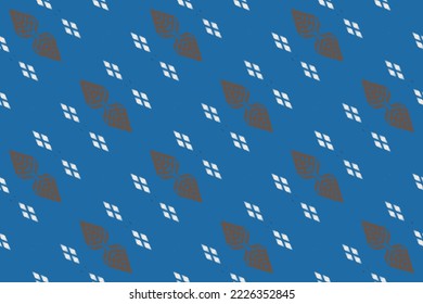 Ikat diamond tribal chevron Seamless Pattern. Ethnic Geometric Ikkat Batik Digital vector textile Design for Prints Fabric saree Mughal brush symbol Swaths texture Kurti Kurtis Kurtas