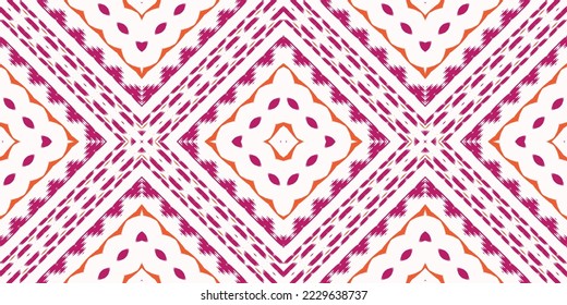 Ikat diamond tribal cross Geometric Traditional ethnic oriental Design for Prints Fabric saree Mughal brush symbol Swaths texture Kurti Kurtis Kurtas