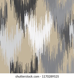 IKAT Digital Seamless Pattern, traditional ikat fabric weaving technique 