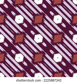 Ikat dots tribal Africa Seamless Pattern. Ethnic Geometric Batik Ikkat Digital vector textile Design for Prints Fabric saree Mughal brush symbol Swaths texture Kurti Kurtis Kurtas