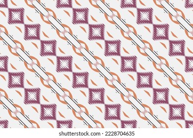 El Ikat marca el patrón tribal azteca sin foco. Étnica Geométrica Ikkat Batik Vector digital Diseño para imprentas Saree de tela Mughal símbolo de pincel Swath textura Kurti Kurtis Kurtas Kurtas