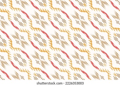 El Ikat concuerda con los antecedentes tribales en un patrón sin foco. Étnica Geométrica Ikkat Batik Vector digital Diseño para imprentas Saree de tela Mughal símbolo de pincel Swath textura Kurti Kurtis Kurtas Kurtas