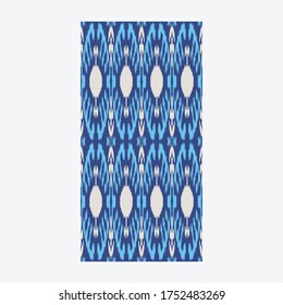 Ikat is a dyeing technique used to pattern textiles that employs resist dyeing on the yarns prior to dyeing and weaving the fabric.