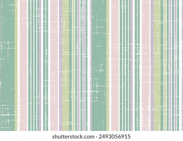 Ikat effect abstract striped, stripes, lines on linen textures background Arts vintage effect , ethnic style design modern seamless pattern on green background.