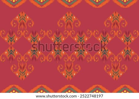 Ikat embroidery ethic oriental pattern traditional.Aztec geometric art ornament print.Design for carpet,cover,wallpaper,wrapping,fabric,clothing.colorful