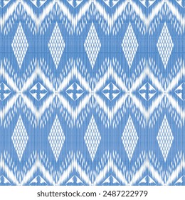 Ikat embroidery ethnic oriental pattern traditional.Aztec geometric art ornament print.Design for carpet, cover.wallpaper, wrapping, fabric, clothing