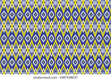 Ikat embroidery ethnic oriental pattern traditional.Aztec geometric art ornament print.Design for carpet, cover.wallpaper, wrapping, fabric, clothing