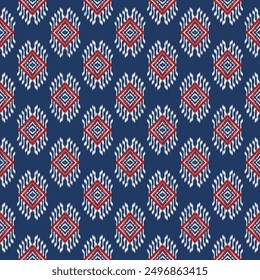 Patrón oriental étnico bordado Ikat tradicional. Impresión geométrica azteca del ornamento del arte. Diseño para la alfombra, cover.Fondo de pantalla, envoltura, tela, ropa