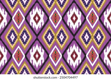 Ikat embroidery ethnic oriental pattern traditional.Aztec geometric art ornament print.Design for carpet, cover.wallpaper, wrapping, fabric, clothing