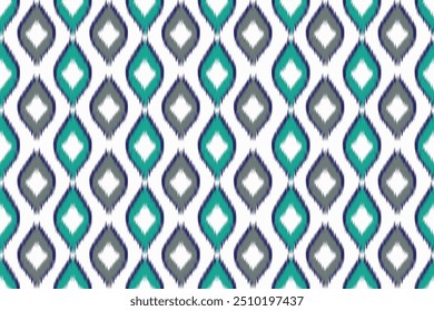 Ikat embroidery ethnic oriental pattern traditional.Aztec geometric art ornament print.Design for carpet, cover.wallpaper, wrapping, fabric, clothing