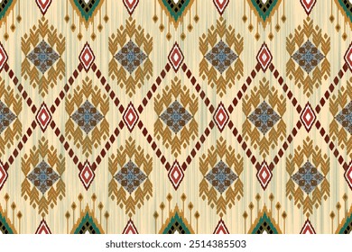 Ikat Stickerei ethnisch orientalische Muster traditionellen.Aztec geometrische Kunst Ornament print.Design für Teppich, cover.Tapete, Umhüllung, Stoff, Kleidung