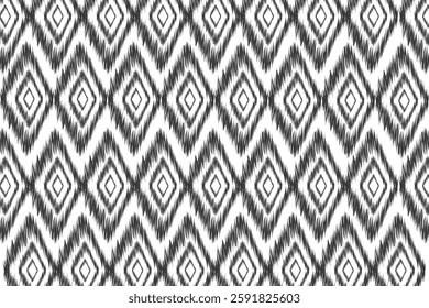 Ikat embroidery ethnic oriental pattern traditional.Aztec geometric art ornament print.Design for carpet, cover.wallpaper, wrapping, fabric, clothing
