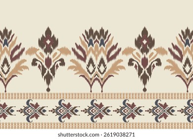 Bordado Ikat com um padrão oriental étnico e ornamento tradicional de arte geométrica asteca. Projetado para tapetes, capas, papéis de parede, papel de embrulho, tecido e roupas.