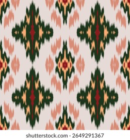 Patrón oriental étnico bordado Ikat tradicional. Impresión geométrica azteca del ornamento del arte. Diseño para la alfombra, cover.Fondo de pantalla, envoltura, tela.