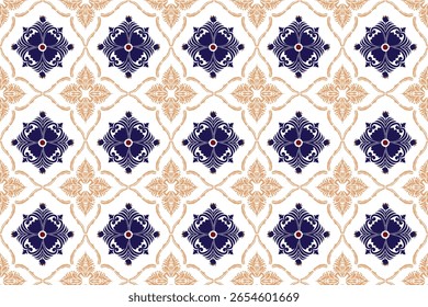 Patrón oriental étnico bordado Ikat tradicional. Impresión geométrica azteca del ornamento del arte. Diseño para la alfombra, cover.Fondo de pantalla, envoltura, tela, ropa