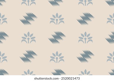 Ikat embroidery on the fabric seamless pattern,  design, motif ethnic handmade, Ikat ethnic tribal, boho colors seamless wallpaper. Ethnic Ikat abstract background art, greeting cards, printing 