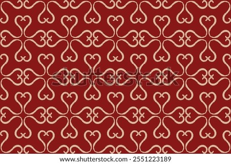 Ikat embroidery seamless pattern with symmetric geometric ornament. Ornamental mosaic texture. Kaleidoscope abstract background abstract golden classic pattern. mosaic on a colored background.