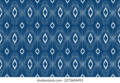 ikat ethnic abstract vector beautiful art. ikat seamless pattern in tribal, folk embroidery and Mexican style. Aztec geometric art ornament print. Design for fabric curtain background carpet wallpaper