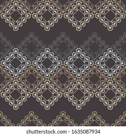 Ikat. Ethnic boho ornament. Seamless pattern. Tribal motif. Vector illustration for web design or print.